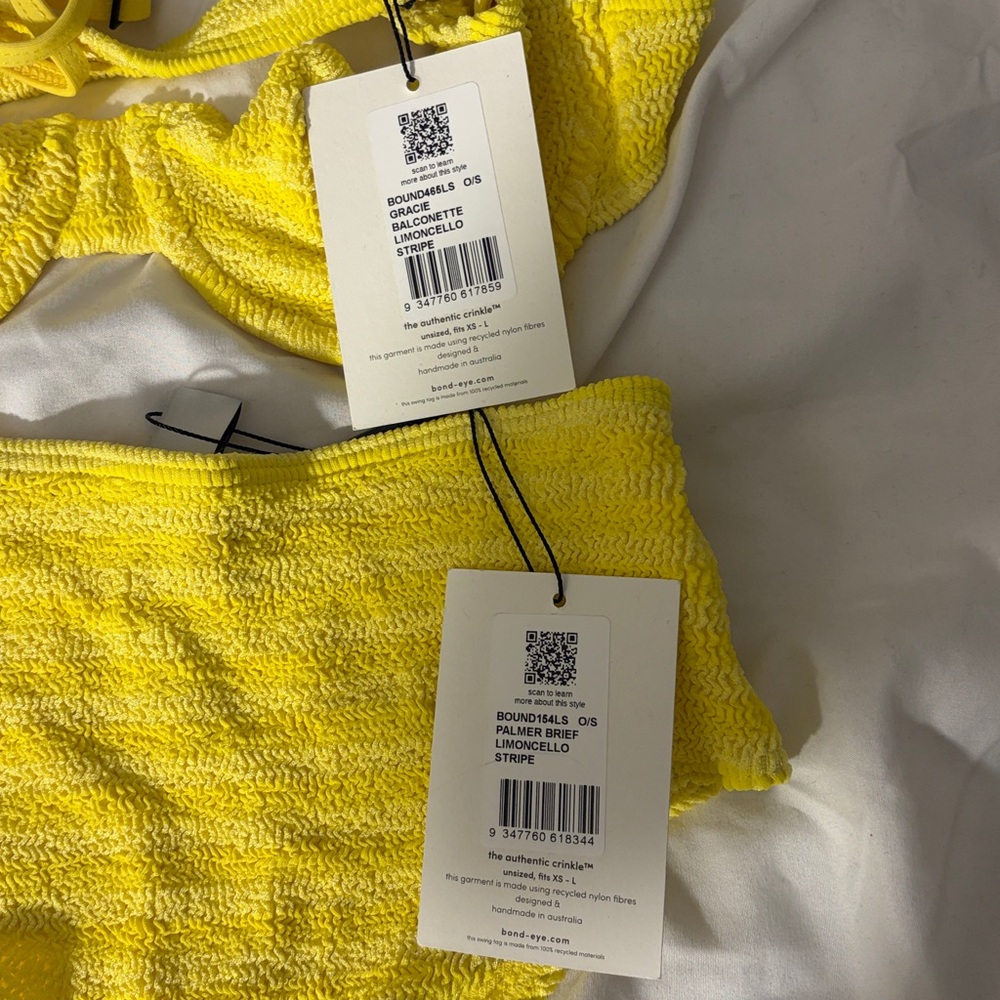 bond-eye Limoncello Stripe Bikini Set - Picture 6 of 6